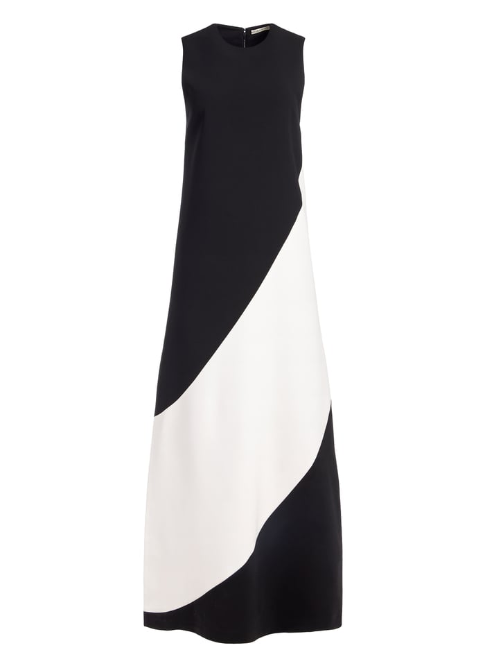 KATE MAXI DRESS - BLACK/OFF WHITE image 5 - Alice And Olivia