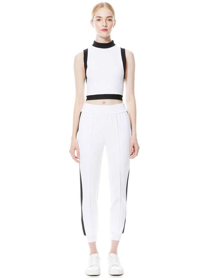 TOKYO HI TECH JOGGER - OFF WHITE/BLACK image 2 - Alice And Olivia