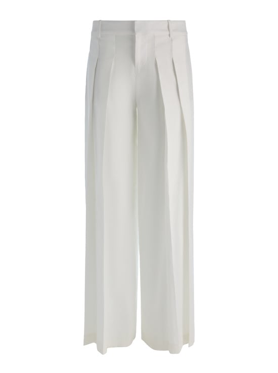 OFF WHITE-BLAIRE PLEATED LINEN PANT