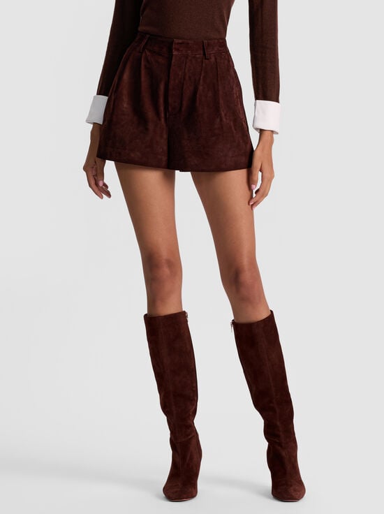 DARK CHOCOLATE-CONRY SUEDE SHORT