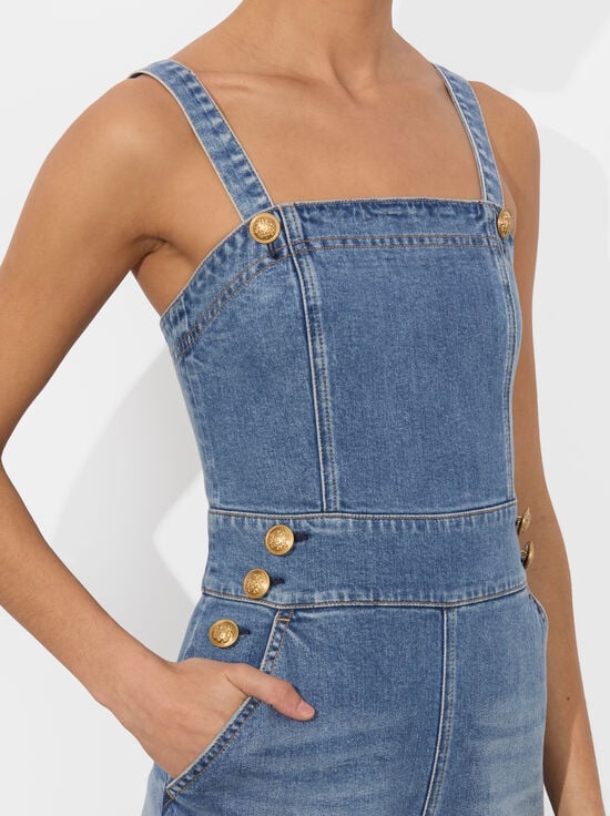LIVIA VINTAGE BLUE-VITA DENIM ROMPER