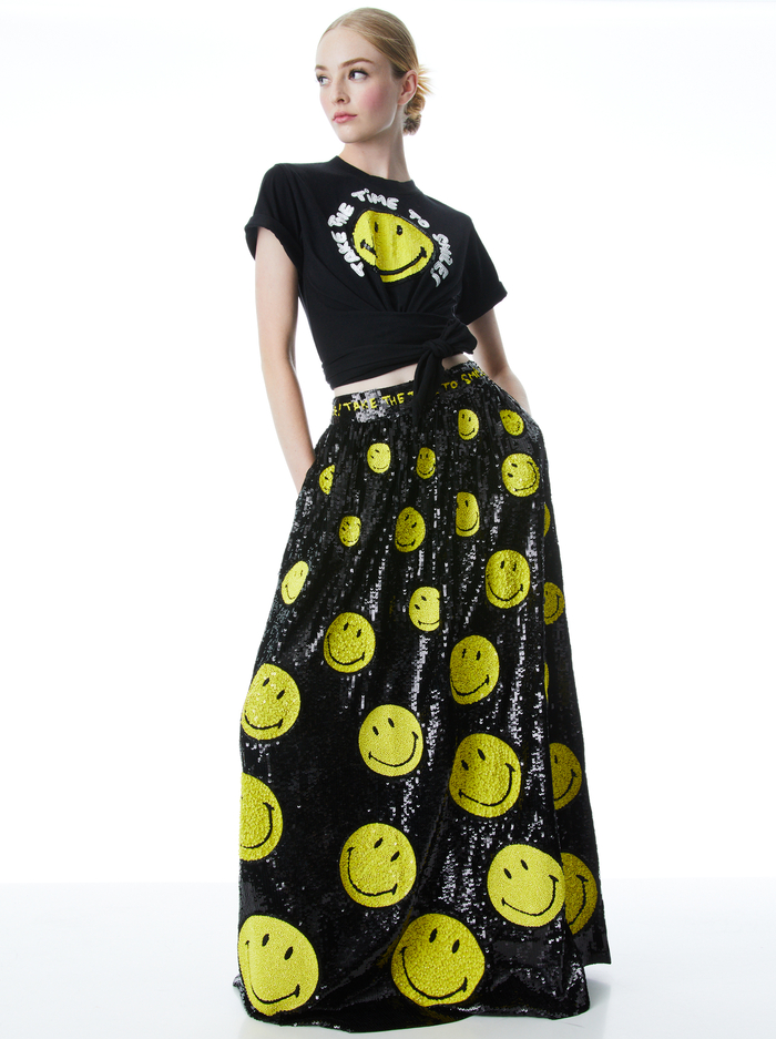 A+O X SMILEY TINA EMBELLISHED BALL GOWN SKIRT - MULTI image 4 - ALICE + OLIVIA