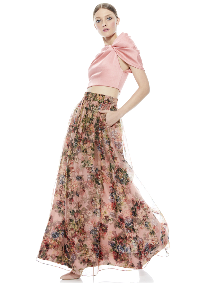 ADA RUFFLE FRONT CROP TOP - ROSE image 5 - ALICE + OLIVIA