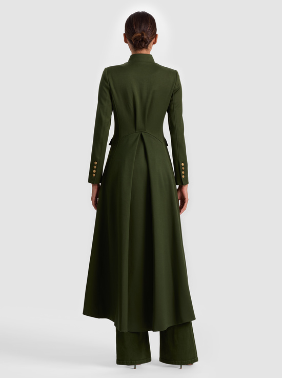 DARK OLIVE-WINN LONG JACKET