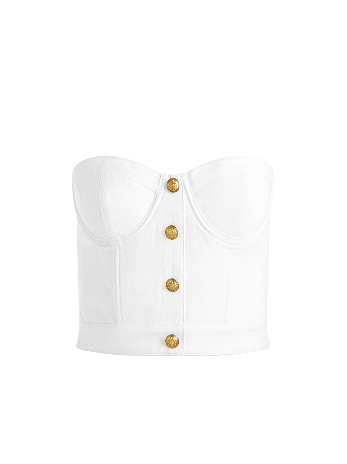 HENSLEY BUSTIER - OFF WHITE image 5 - Alice And Olivia