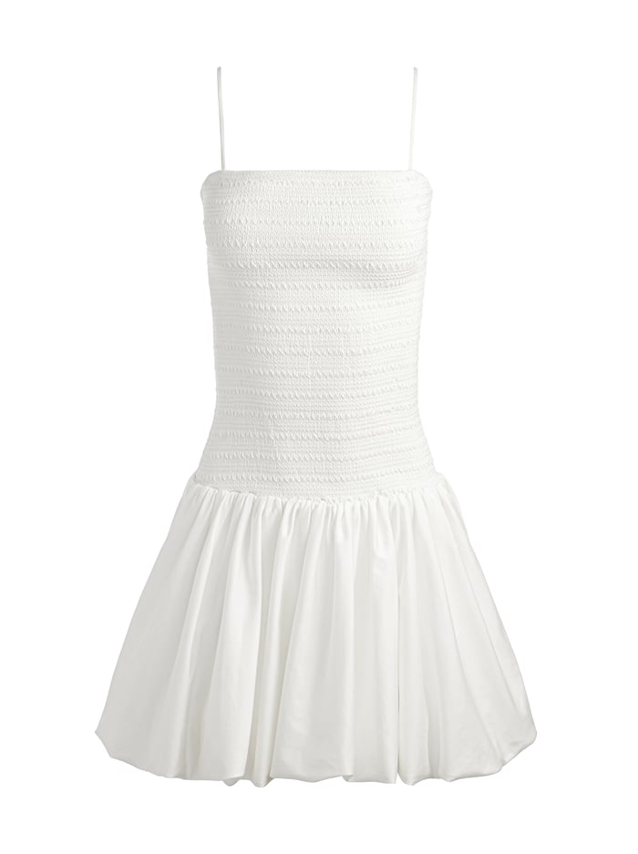 ARDEN DROP WAIST MINI DRESS - OFF WHITE image 6 - Alice And Olivia