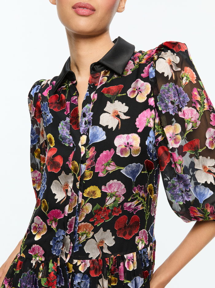 BERTHA MINI SHIRT DRESS - TIMELESS BLOSSOM image 1 - Alice And Olivia