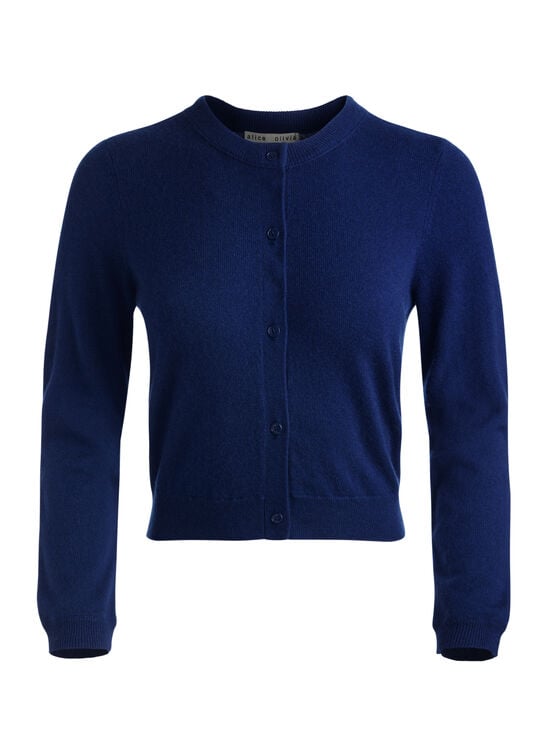 INDIGO-DOLLIE CASHMERE CARDIGAN
