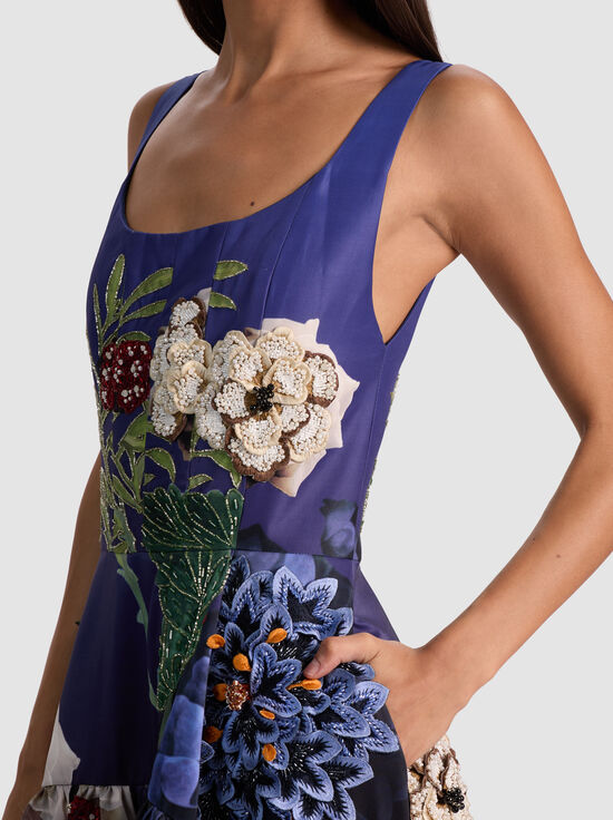 MAGIC GARDEN GRADIENT-MAXINE EMBELLISHED GOWN