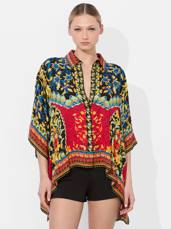 LOVE NOTE-DEANNE BUTTON DOWN BLOUSE