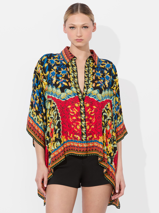 LOVE NOTE-DEANNE BUTTON DOWN BLOUSE