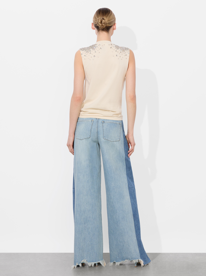 MICAH MUSCLE TANK - NATURAL image 2 - Alice And Olivia