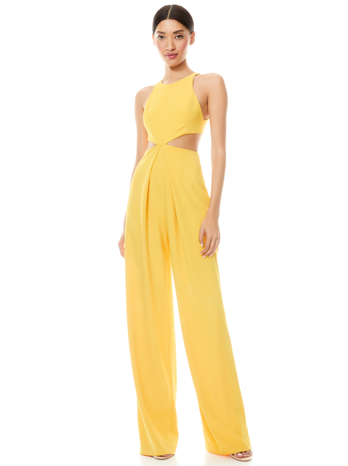 CARA CUT OUT JUMPSUIT - GOLDEN ROD image 1 - Alice And Olivia