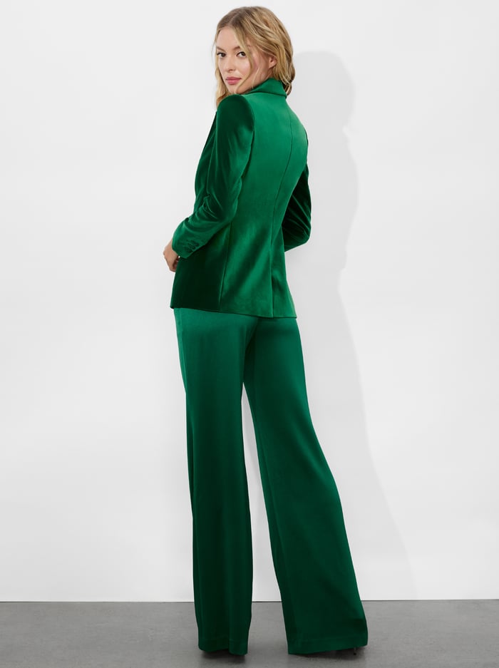 MACEY VELVET BLAZER - FOREST GREEN image 2 - Alice And Olivia