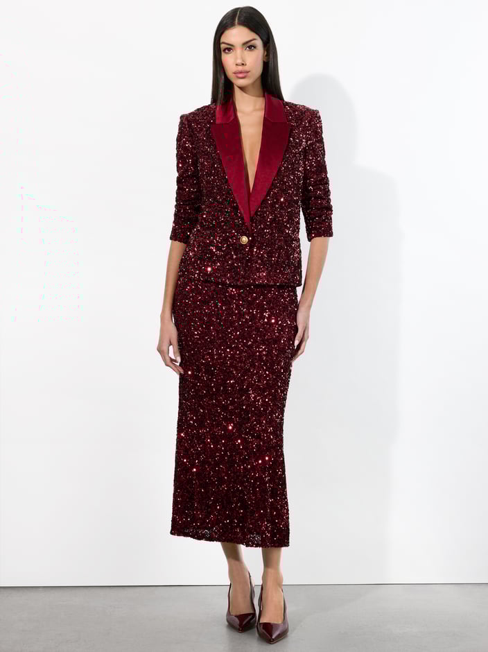 DEVYN BLAZER + MAEVE SKIRT -