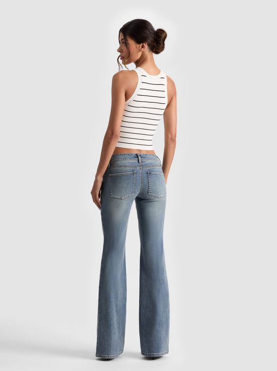 ALBERTINE BLUE-BELLA LOW RISE JEAN