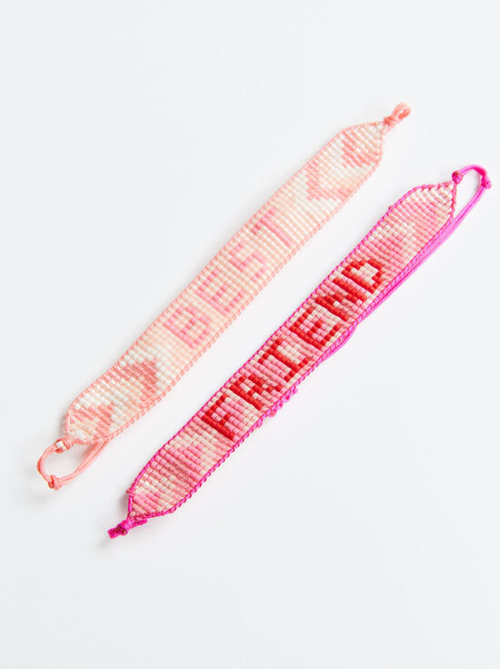 PINK BEST FRIEND-A+O X BIG FEELINGS BRACELET PACK