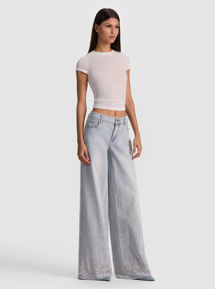 AMAZING EMBELLISHED JEAN - ROCKSTAR BLUE image 4 - Alice And Olivia