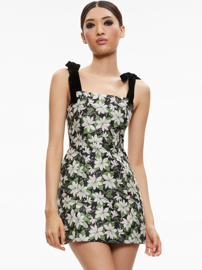 MARYANN MINI DRESS - MOONLIGHT FLORAL image 2 - Alice And Olivia