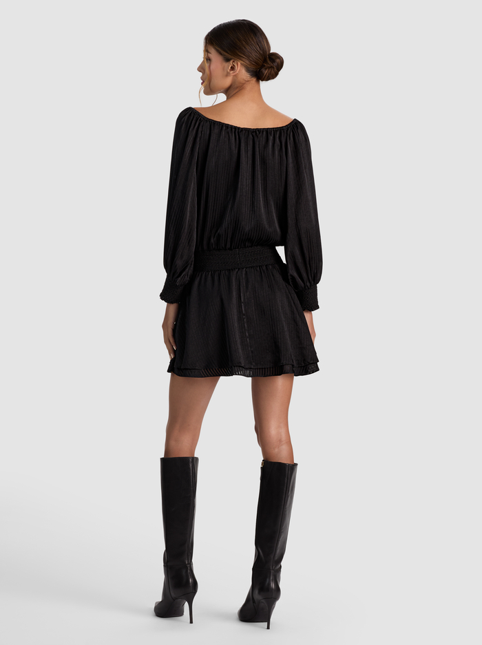 PAULINE DROP WAIST MINI DRESS - BLACK image 2 - ALICE + OLIVIA