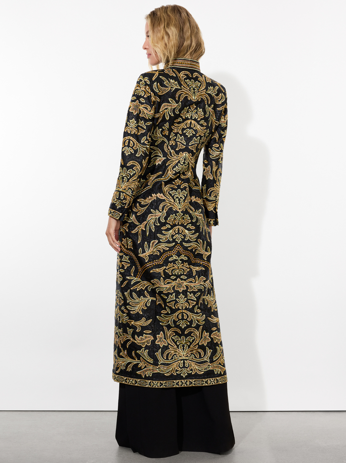 THOMAS EMBELLISHED COAT - BLACK/GOLD image 2 - Alice And Olivia