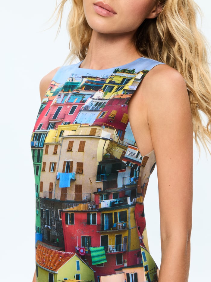 CLYDE MINI DRESS - ITALIAN LANDSCAPE image 1 - Alice And Olivia