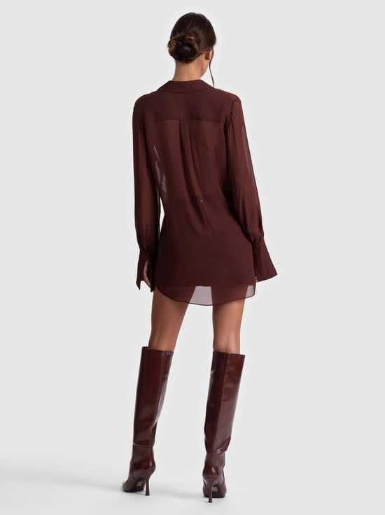 DARK CHOCOLATE-TURNER BUTTON DOWN