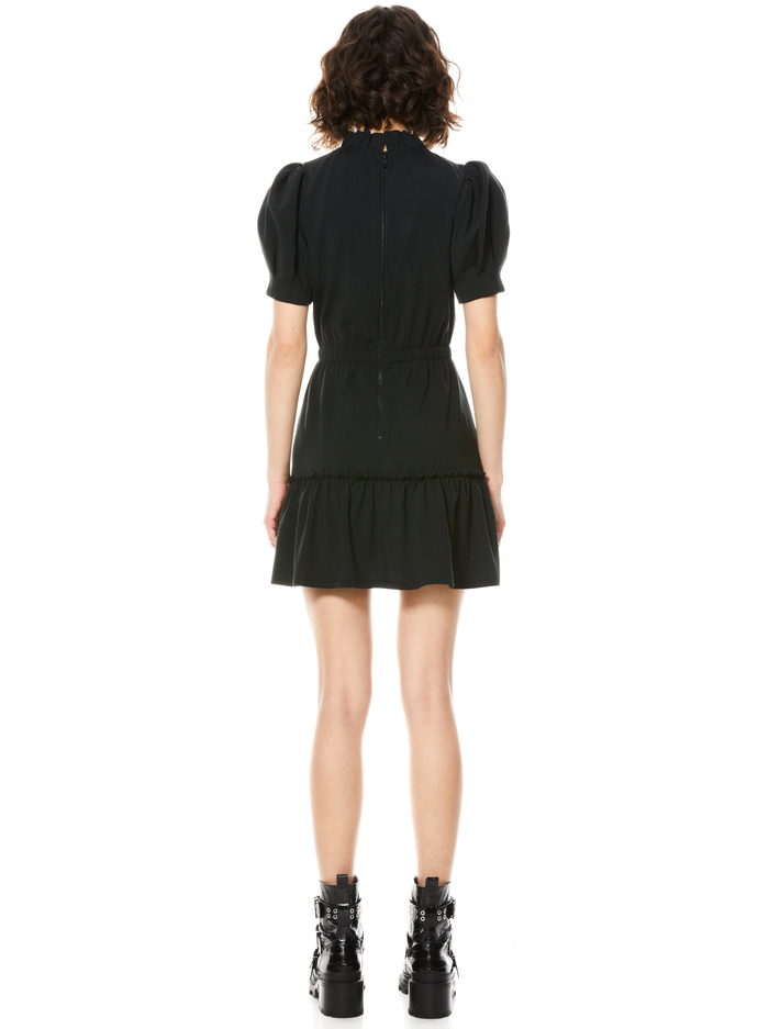 VIDA PUFF SLEEVE MINI DRESS - BLACK image 1 - Alice And Olivia