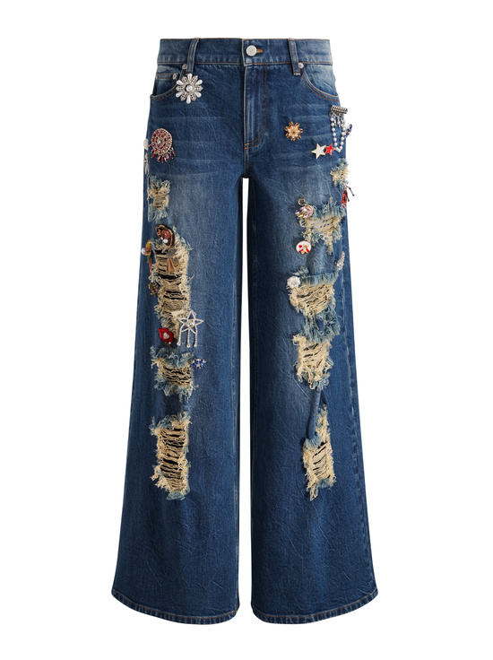 CAMBRIA VINTAGE-HARPER EMBELLISHED BAGGY JEAN