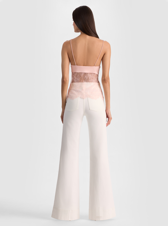 JULIETTA LACE TANK - ENGLISH ROSE image 3 - ALICE + OLIVIA