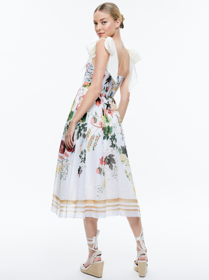 HAVEN FLARED MIDI DRESS - BLUSH KISS VANILLA image 2 - Alice And Olivia