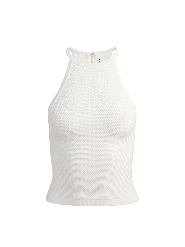 HEIDI POINTELLE TANK - SOFT WHITE image 5 - ALICE + OLIVIA