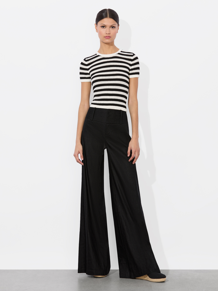 CIARA PULLOVER - SOFT WHITE/BLACK image 1 - Alice And Olivia