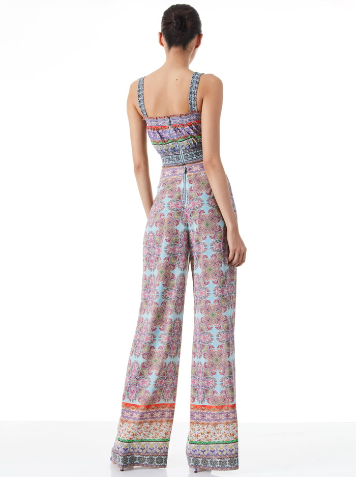 Elma High Waisted Wide Leg Pant In Ritzy | Alice And Olivia