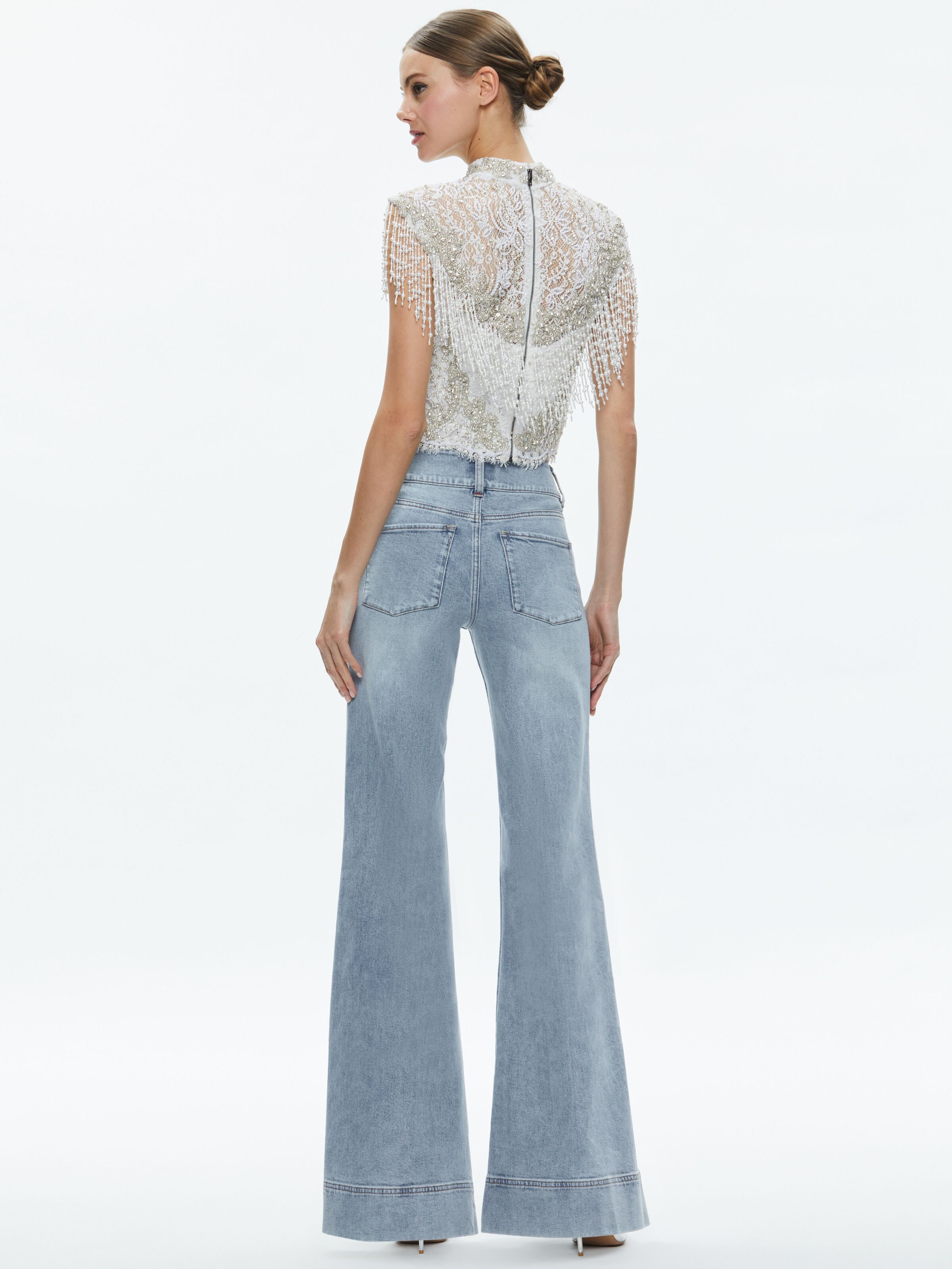 Embellished Crop Tops & Pearl Tops | Alice + Olivia