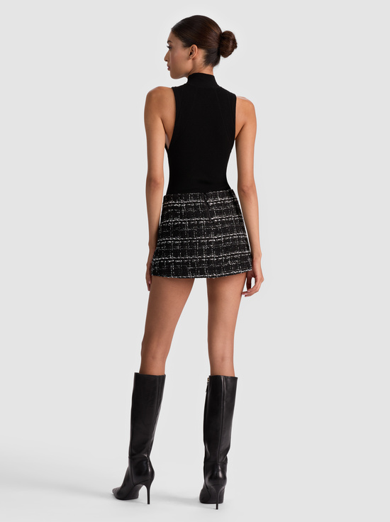 BLACK/OFF WHITE-MACE MINI SKORT