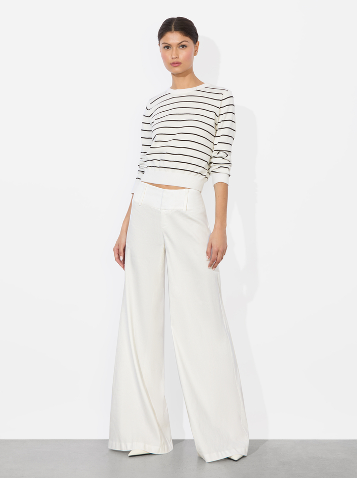OLIVIA LINEN PANT - OFF WHITE image 4 - Alice And Olivia