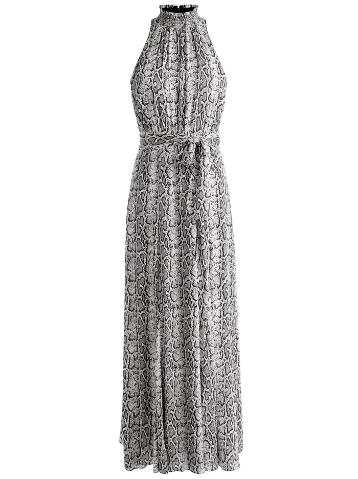 DITA MAXI DRESS - OFF WHITE/BLACK PYTHON image 5 - Alice And Olivia