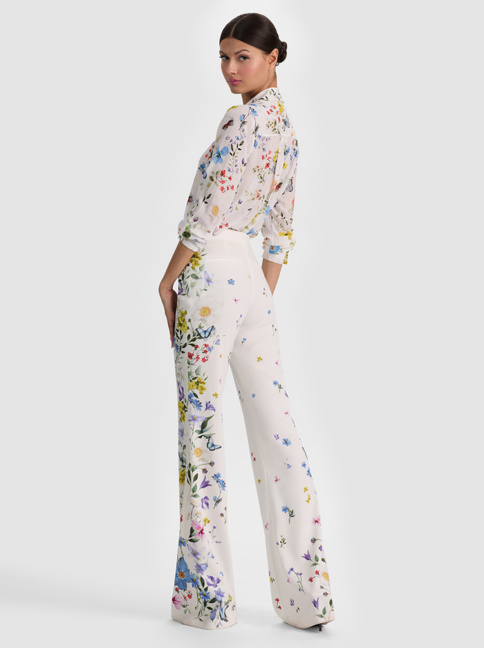 ANDREW PANT - TWISTING VINES OFF WHITE image 2 - ALICE + OLIVIA