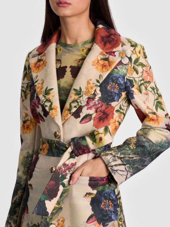 FORBIDDEN FOREST-JOELLE BELTED COAT