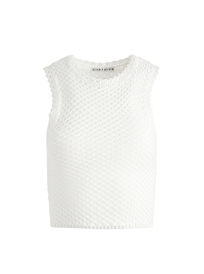 AMITY TANK - SOFT WHITE image 5 - Alice And Olivia
