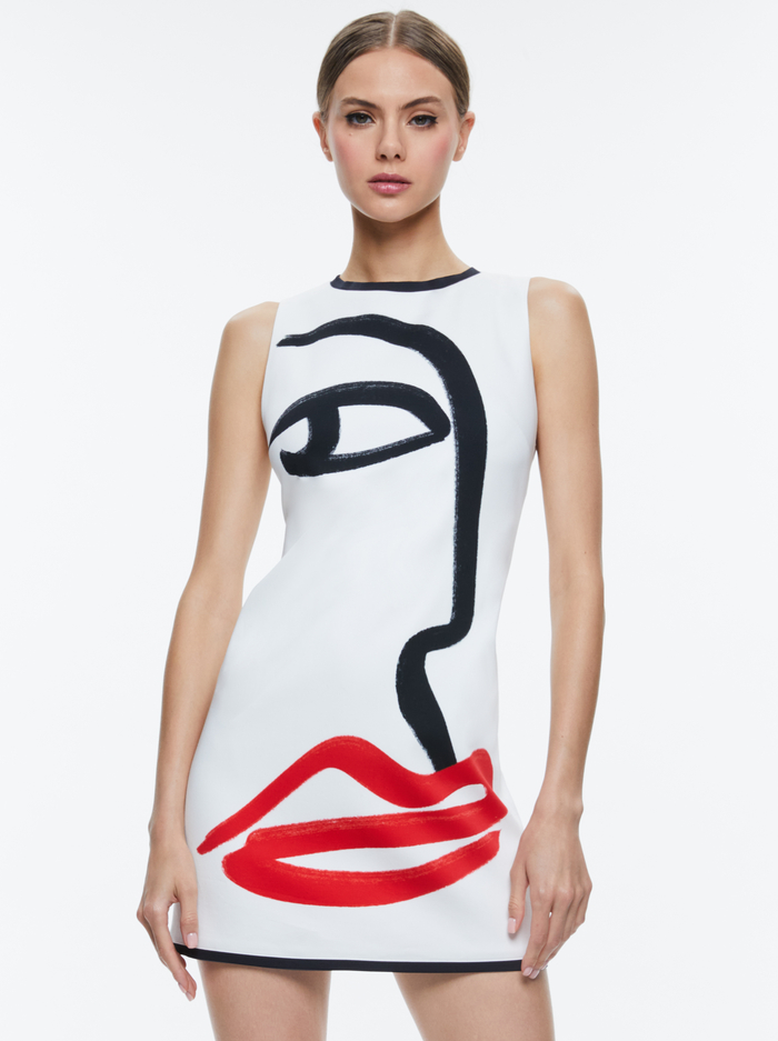 A+O X KOKETIT CLYDE ALINE SHIFT DRESS - LIP LOCK image 3 - Alice And Olivia