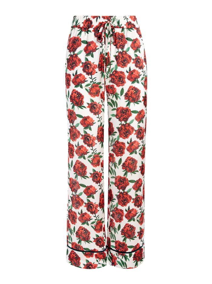 MEERA FLORAL PAJAMA PANT - LILA