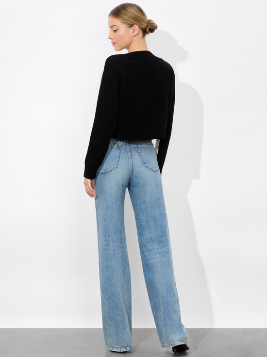 ECRU/BLACK-EDELMAN CARDIGAN
