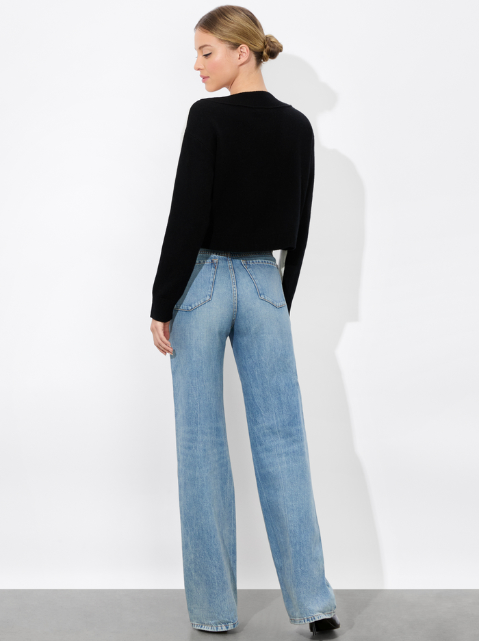 EDELMAN CARDIGAN - ECRU/BLACK image 3 - Alice And Olivia