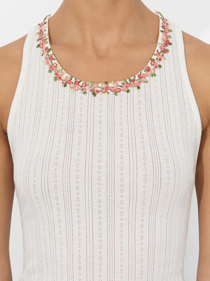 ALLEN TANK TOP - OFF WHITE image 4 - Alice And Olivia