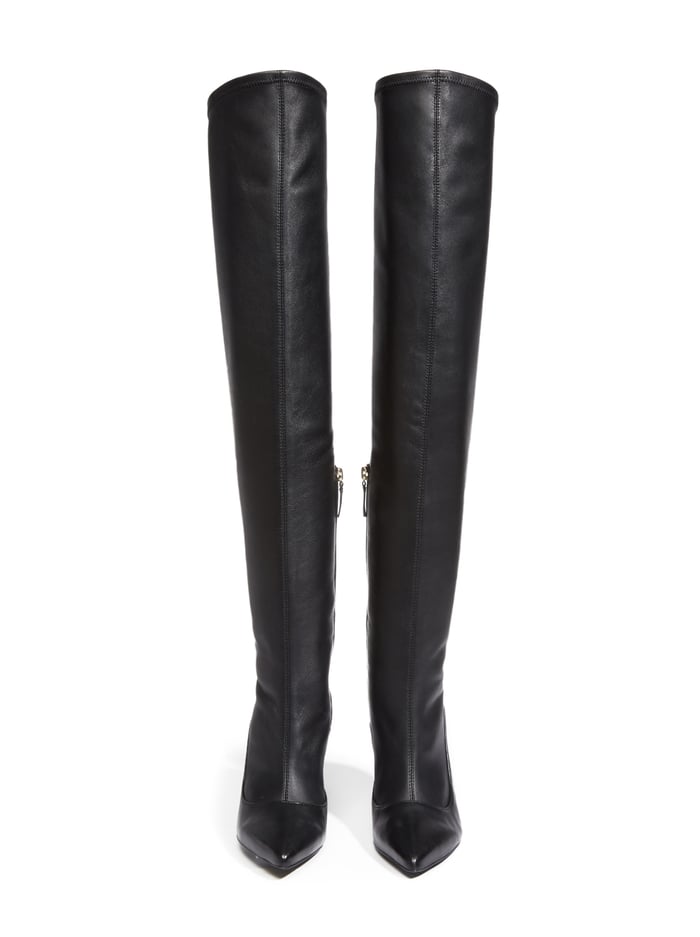 CLAYVEE LEATHER BOOT - BLACK image 2 - Alice And Olivia