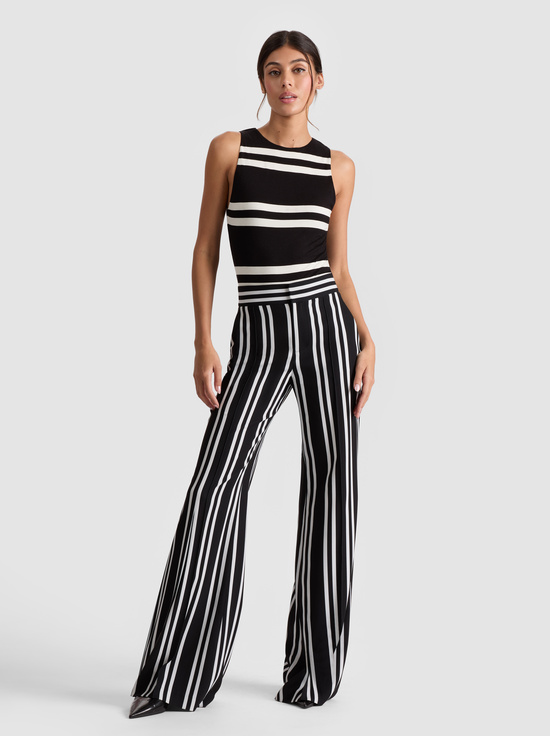 PADDLEBOARD STRIPE BLACK/ECRU-DYLAN PANT