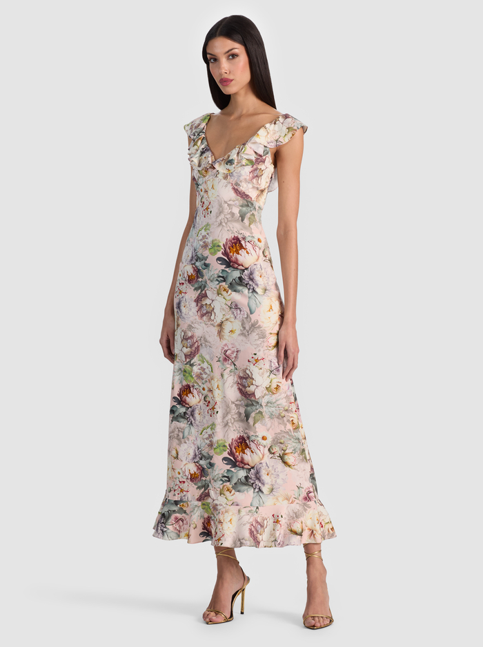 GEMMA MIDI DRESS - SWEET PEONY image 3 - ALICE + OLIVIA