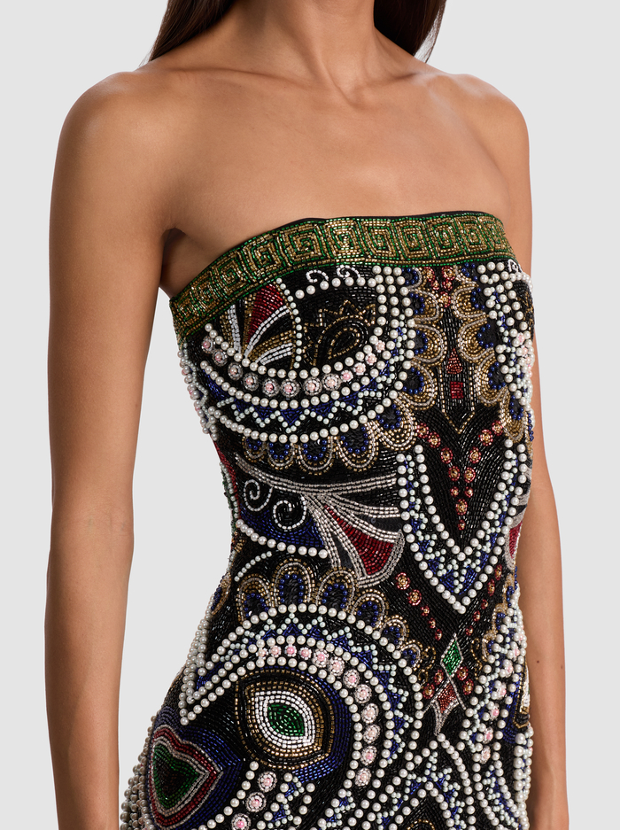 DELORA BEADED GOWN - BLACK/MULTI image 1 - Alice And Olivia